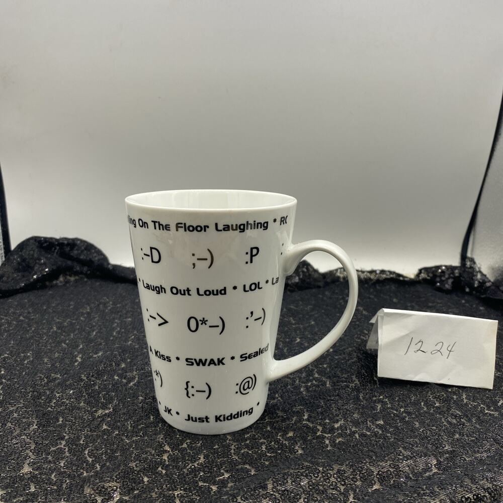 ZRIKE Computer Emoji 16oz Coffee Mug~~5” Tall